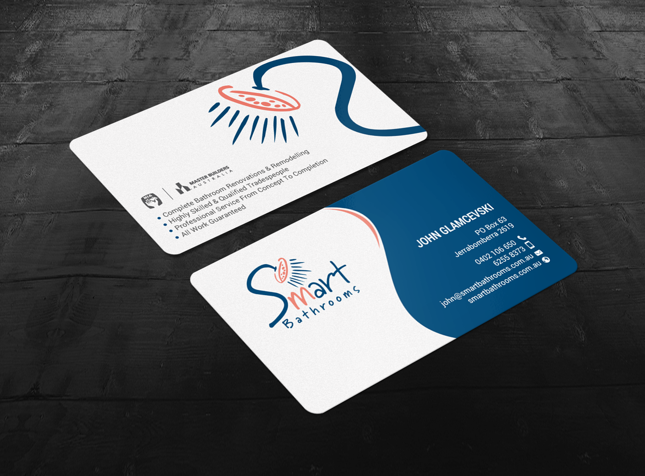 Business Card Design by chandrayaan.creative for Smart Bathrooms | Design #18546396