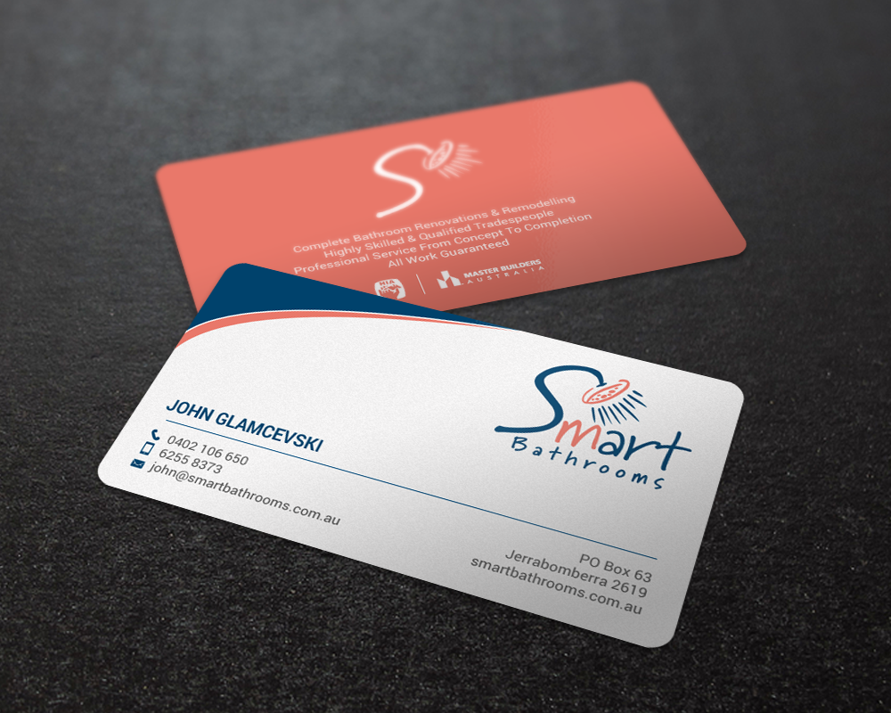 Business Card Design by chandrayaan.creative for Smart Bathrooms | Design #18546534