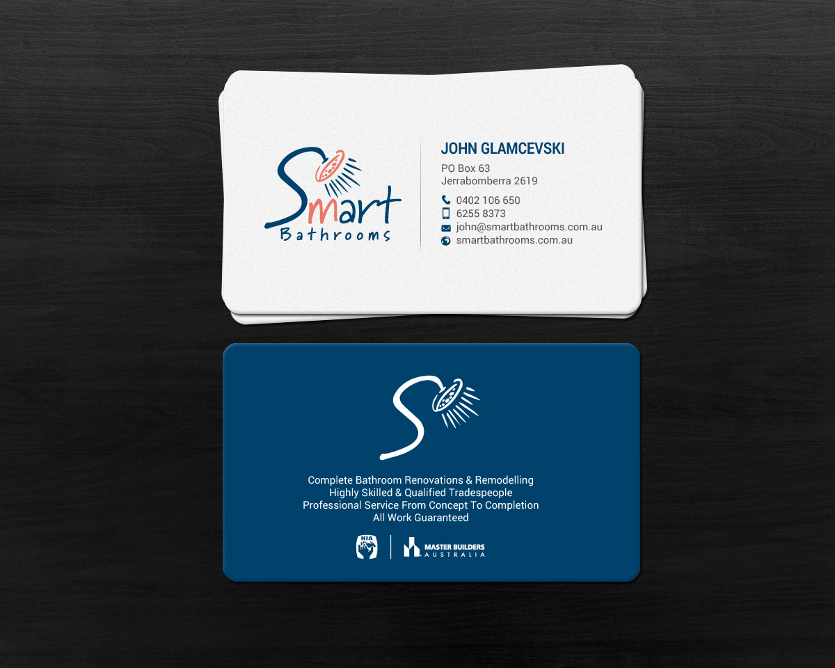 Business Card Design by chandrayaan.creative for Smart Bathrooms | Design #18546535