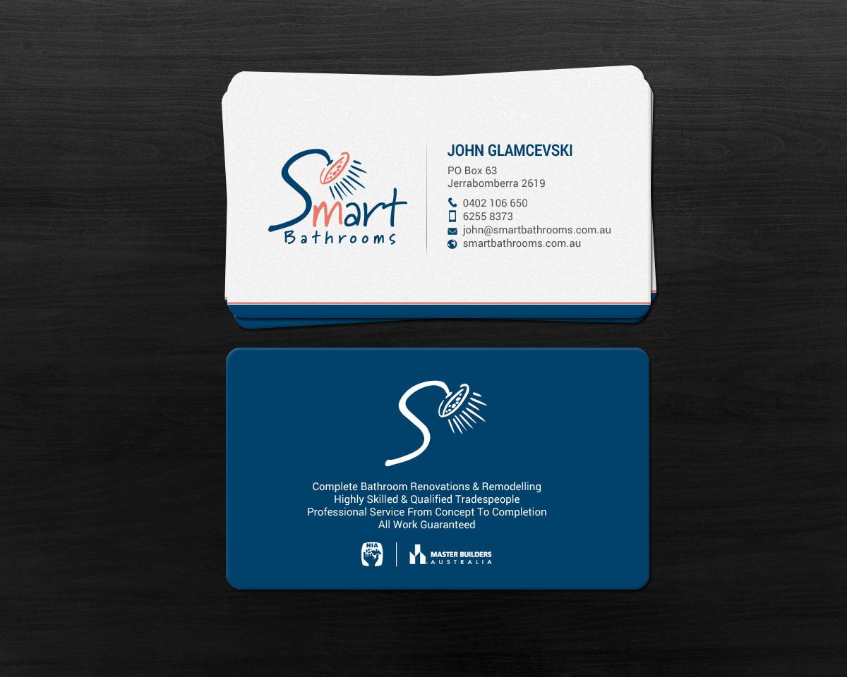 Business Card Design by chandrayaan.creative for Smart Bathrooms | Design #18546538