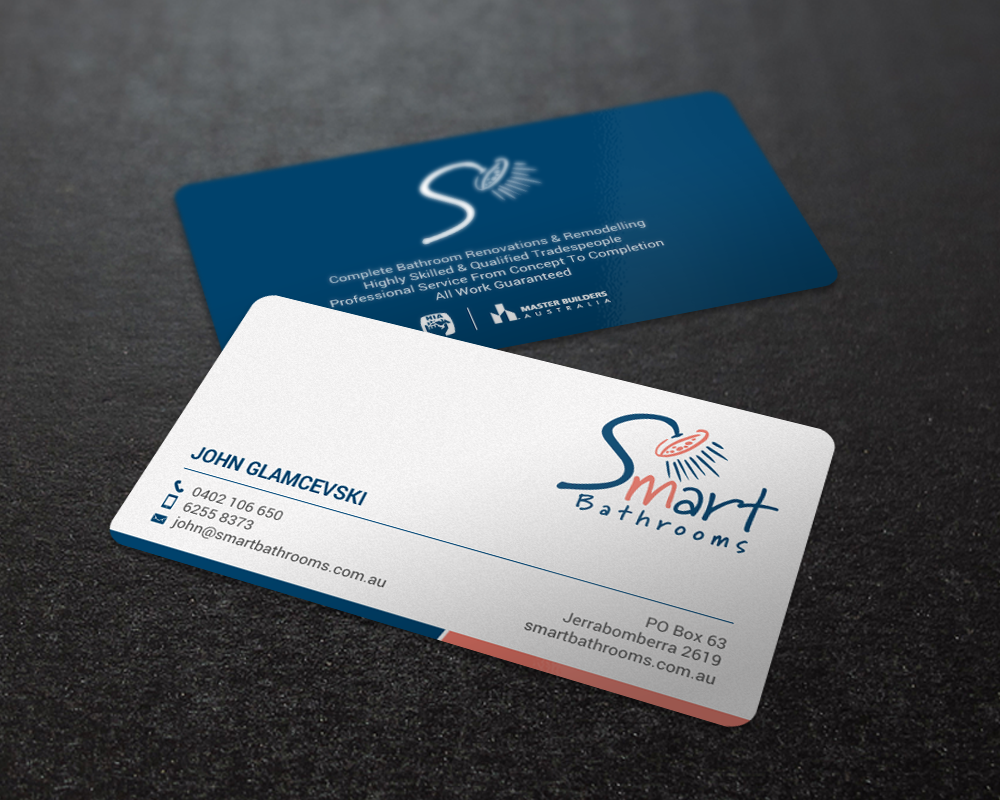 Business Card Design by chandrayaan.creative for Smart Bathrooms | Design #18546541