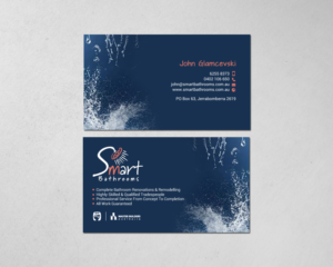 Business Card Design by chandrayaan.creative for Smart Bathrooms | Design: #18556931
