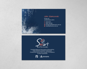 Business Card Design by chandrayaan.creative for Smart Bathrooms | Design: #18585804