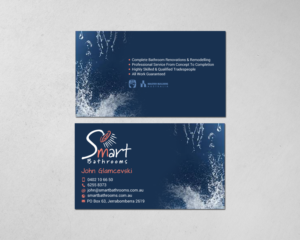 Business Card Design by chandrayaan.creative for Smart Bathrooms | Design: #18592466