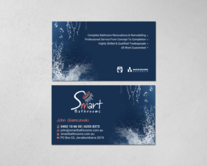 Business Card Design by chandrayaan.creative for Smart Bathrooms | Design: #18604206