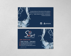 Business Card Design by chandrayaan.creative for Smart Bathrooms | Design: #18721444