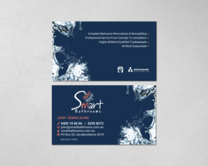 Business Card Design by chandrayaan.creative for Smart Bathrooms | Design: #18721450