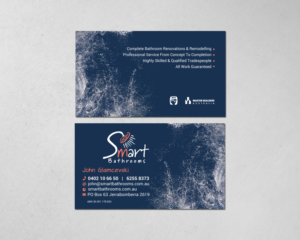 Business Card Design by chandrayaan.creative for Smart Bathrooms | Design: #18882770