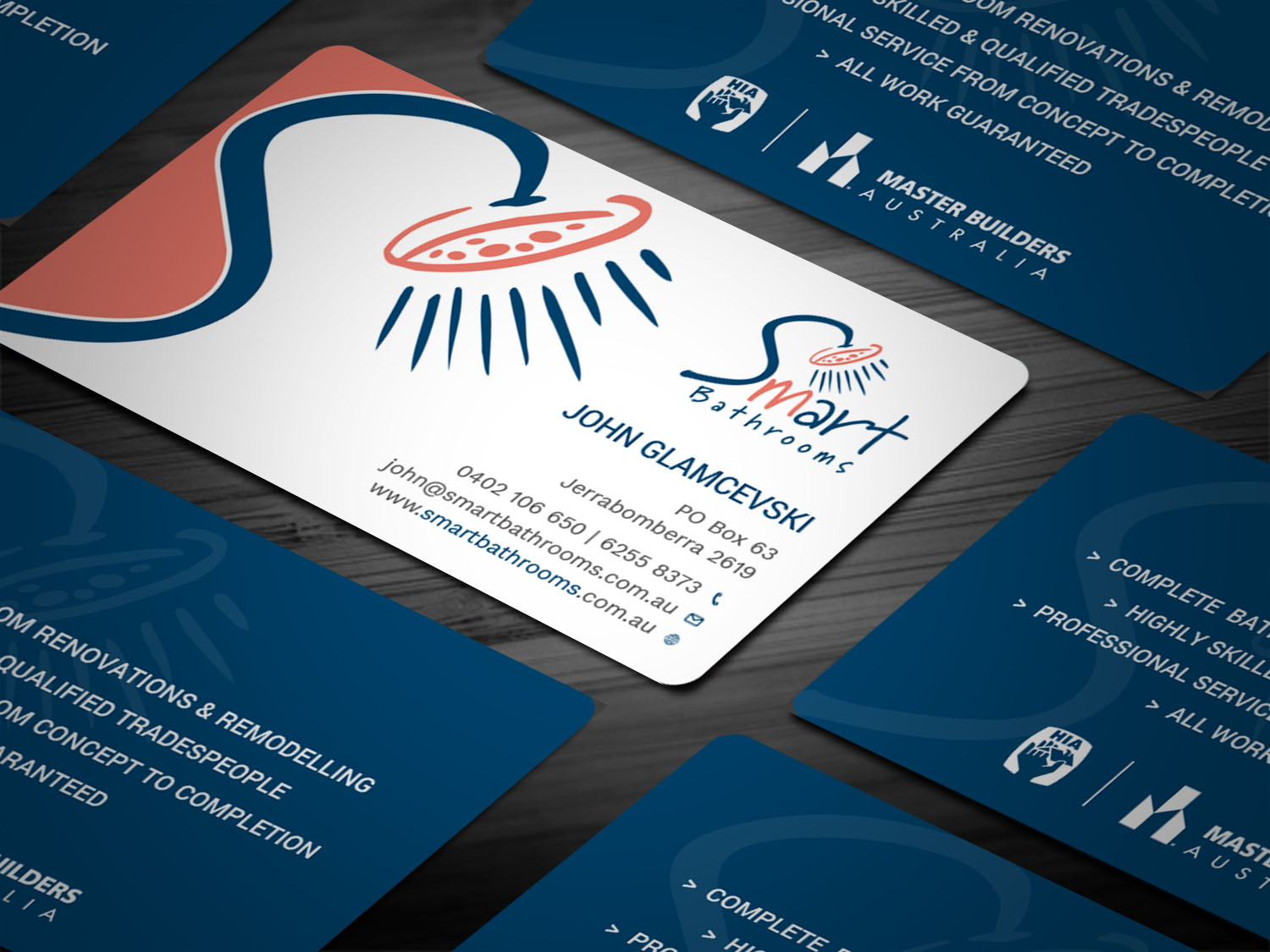 Business Card Design by Tripti Ranjan Gain for Smart Bathrooms | Design #18476226