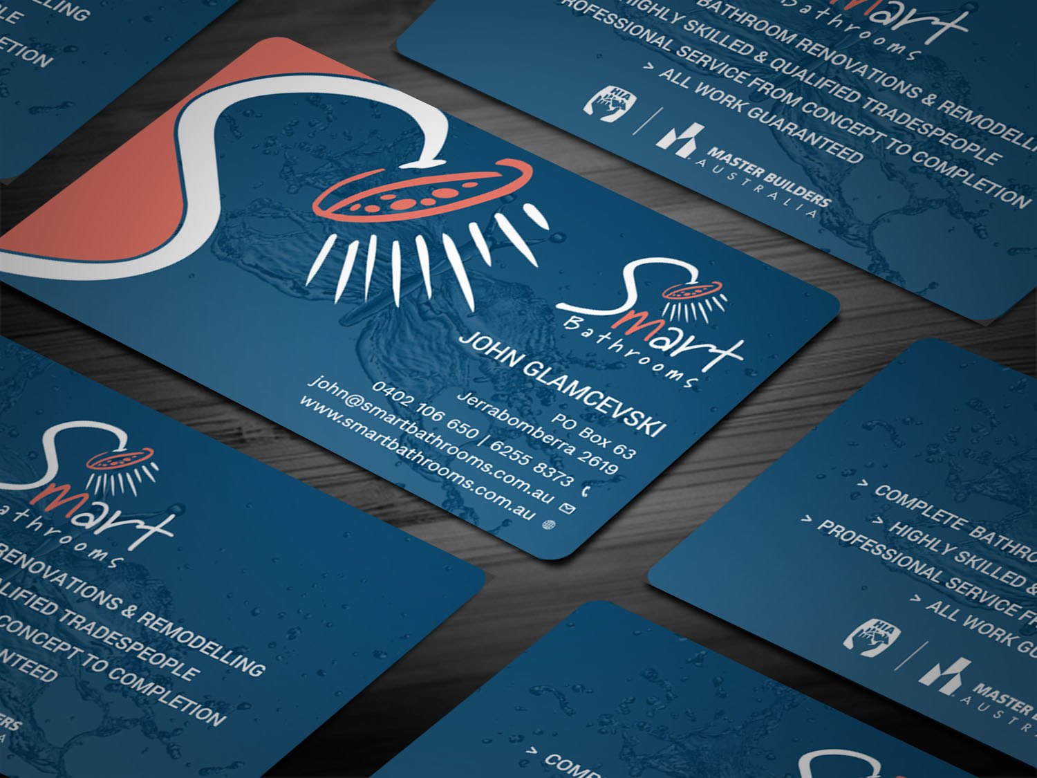 Business Card Design by Tripti Ranjan Gain for Smart Bathrooms | Design #18476228