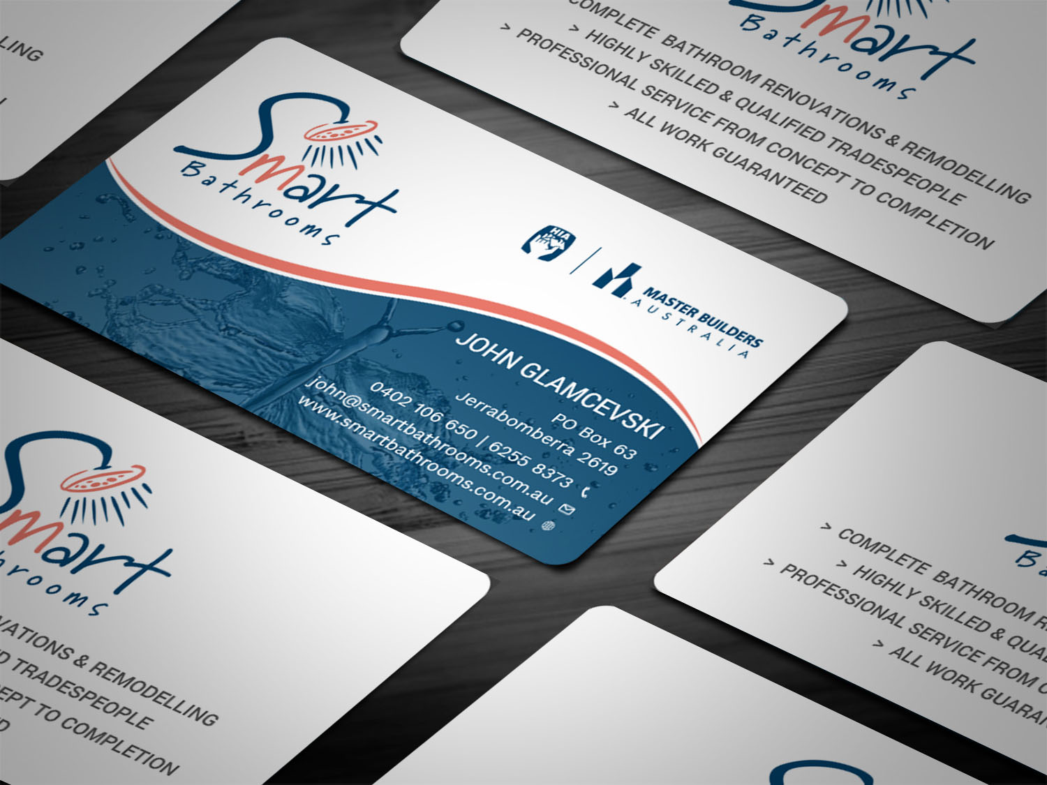 Business Card Design by Tripti Ranjan Gain for Smart Bathrooms | Design #18476229