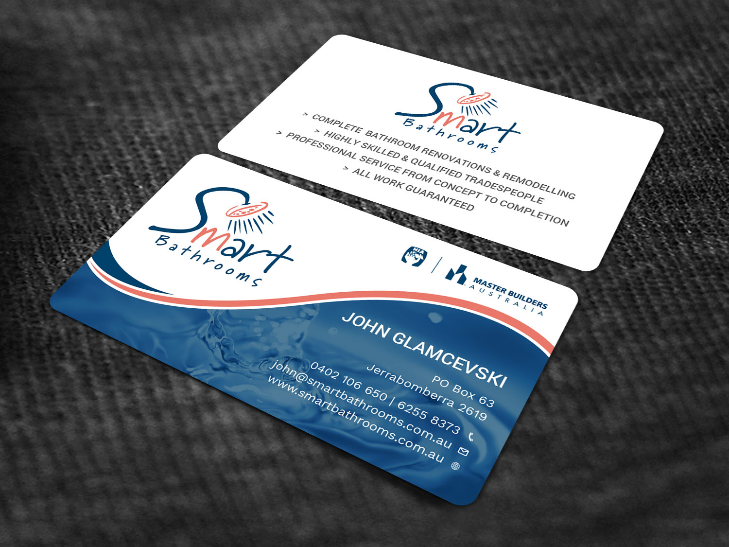 Business Card Design by Tripti Ranjan Gain for Smart Bathrooms | Design #18476230