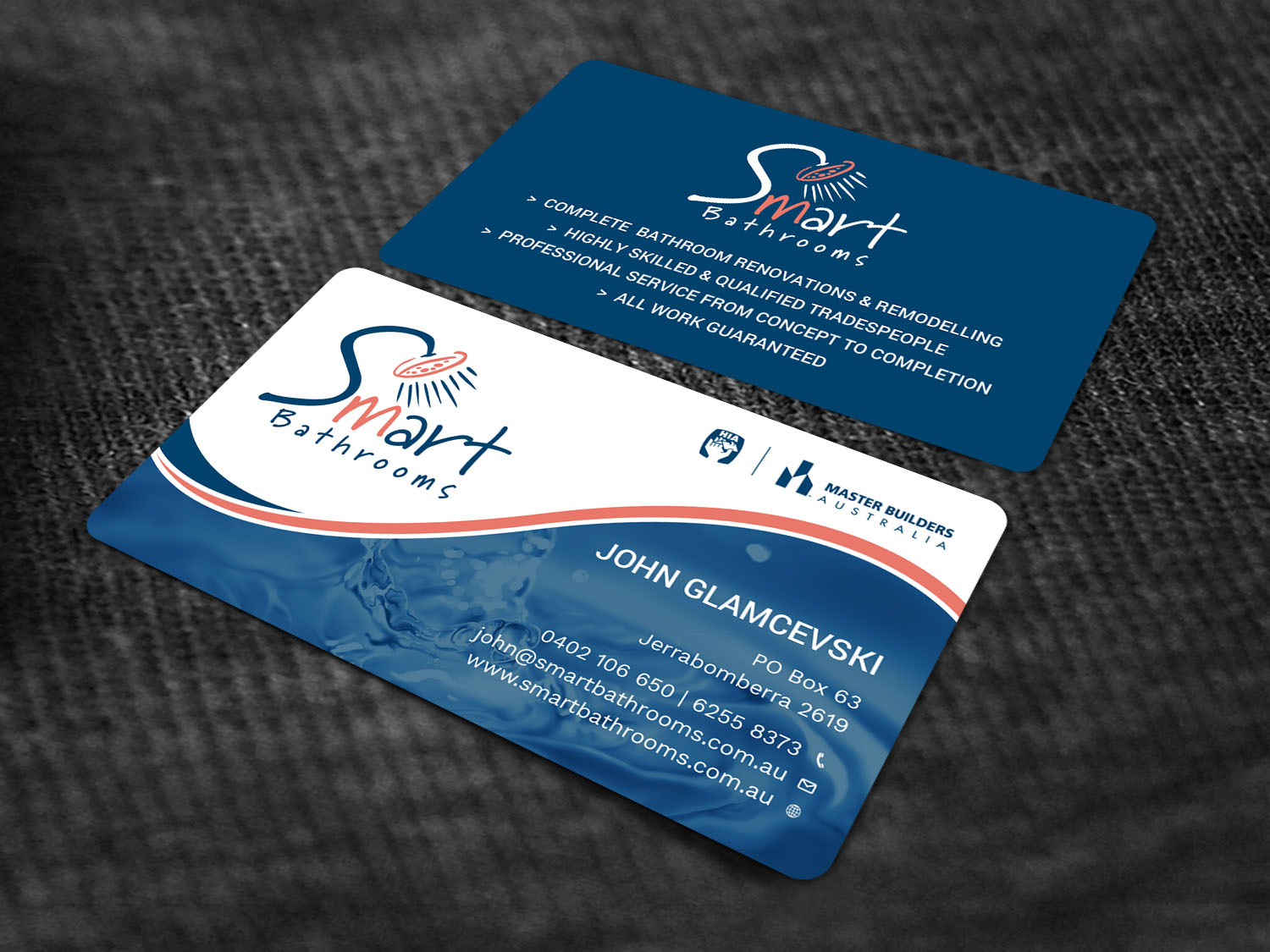 Business Card Design by Tripti Ranjan Gain for Smart Bathrooms | Design #18476231