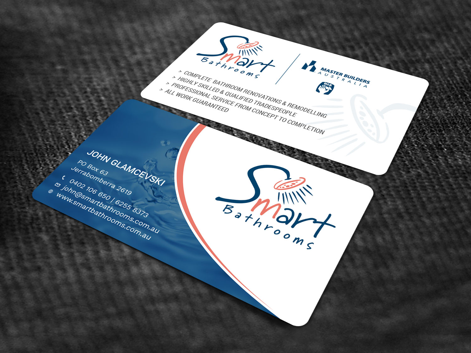 Business Card Design by Tripti Ranjan Gain for Smart Bathrooms | Design #18476244