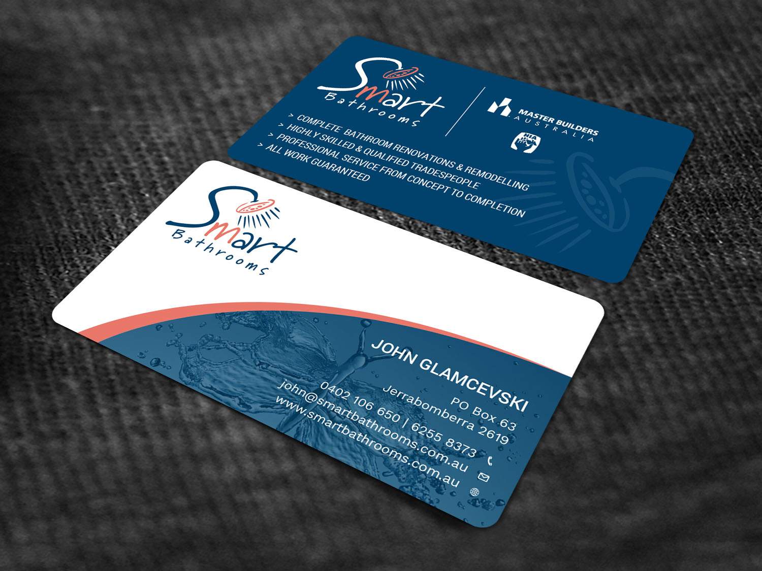Business Card Design by Tripti Ranjan Gain for Smart Bathrooms | Design #18478303