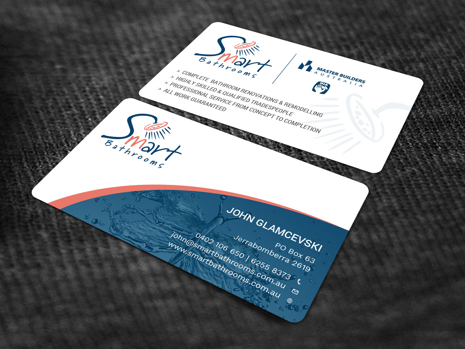 Business Card Design by Tripti Ranjan Gain for Smart Bathrooms | Design #18478304