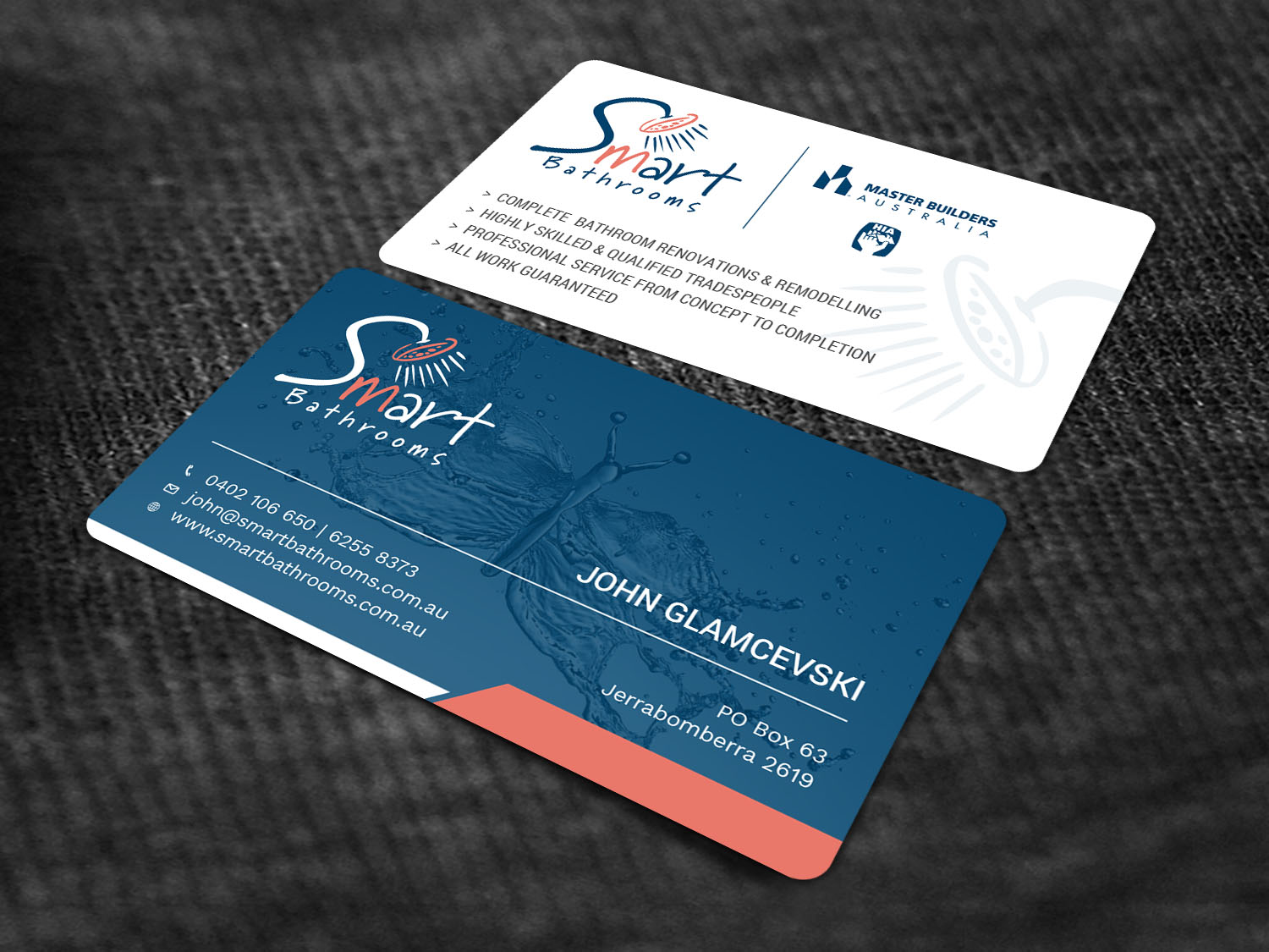 Business Card Design by Tripti Ranjan Gain for Smart Bathrooms | Design #18478310