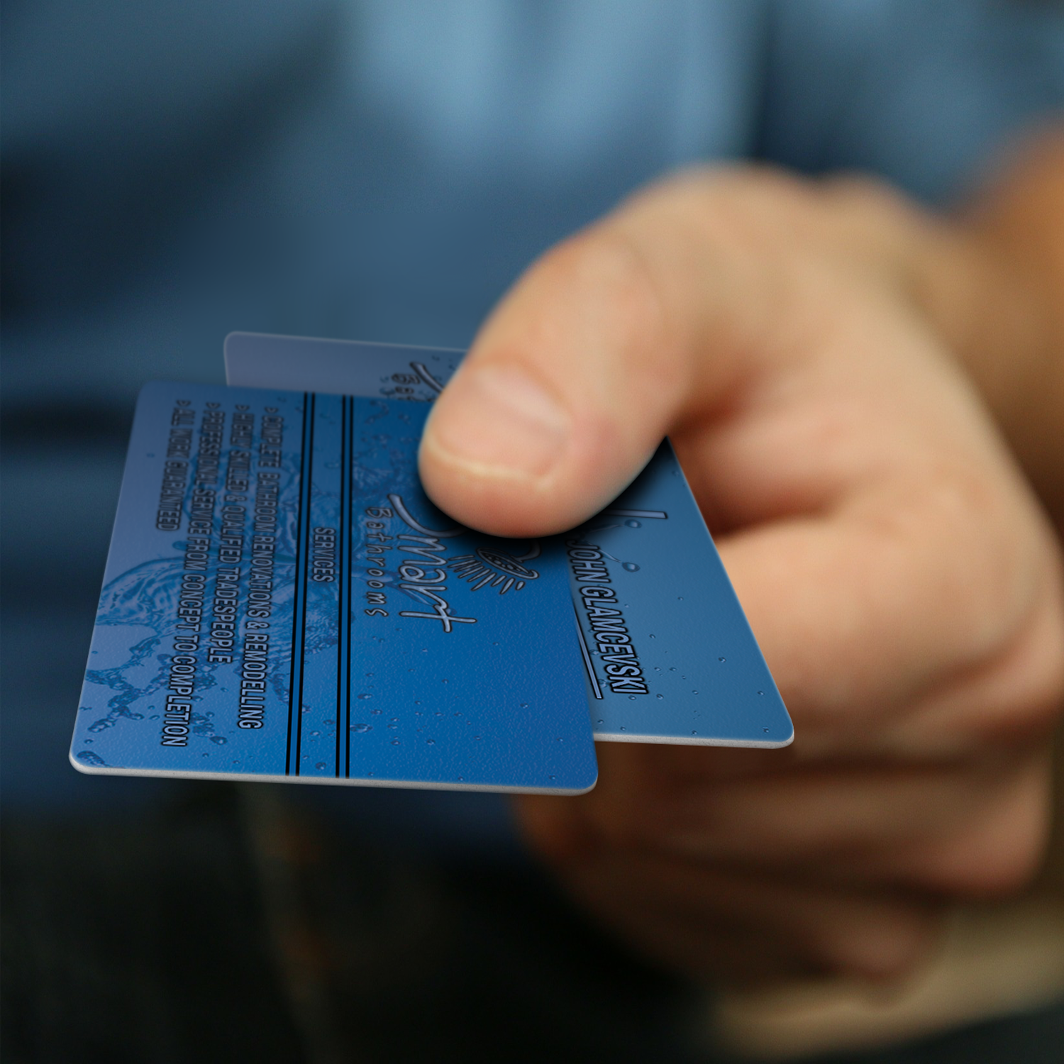 Business Card Design by Jarrin for Smart Bathrooms | Design #18479087