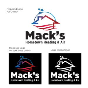 Mack's Hometown Heating & Air | Diseño de Camiseta por Eightone 3