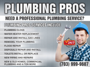 Flyer-Design von DezineSolution für Plumbing Pros | Design: #18615344