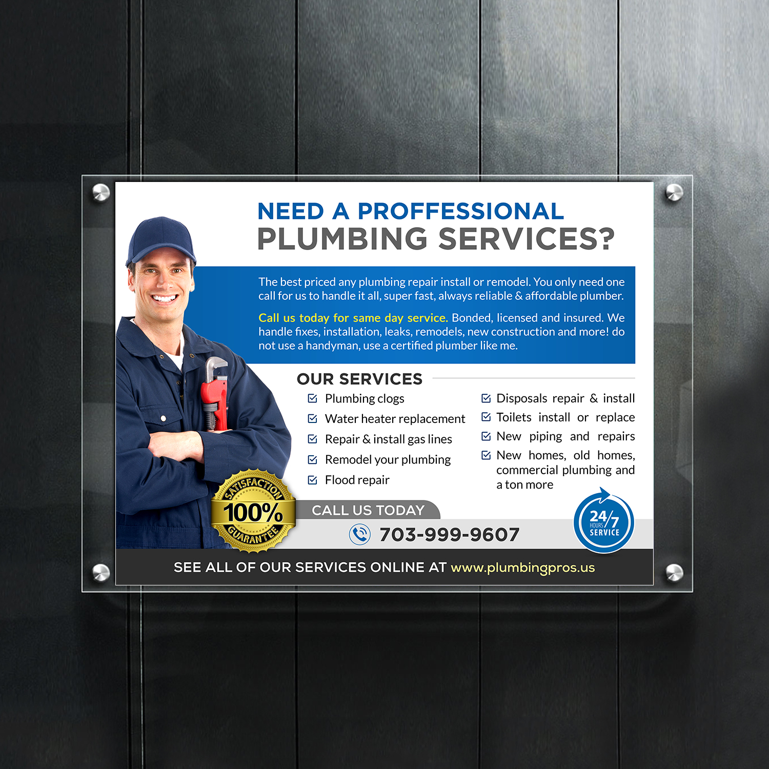 Flyer Design by creative.bugs for Plumbing Pros | Design #18612861