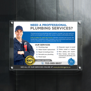 Flyer Design by creative.bugs for Plumbing Pros | Design: #18612861