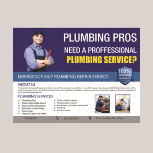Flyer Design by creative.bugs for Plumbing Pros | Design: #18613257