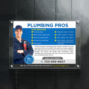 Flyer Design by creative.bugs for Plumbing Pros | Design: #18638996