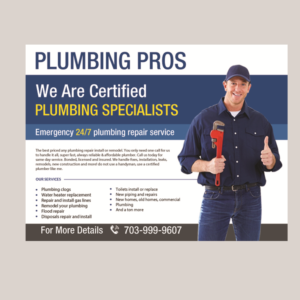 Flyer Design by creative.bugs for Plumbing Pros | Design: #18643151