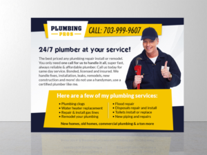 Plumbing Service Flyer Needed For Craigslist | Diseño de Flyer por codeuridea