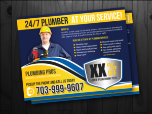 Flyer Design by innovative earth for Plumbing Pros | Design: #18614787