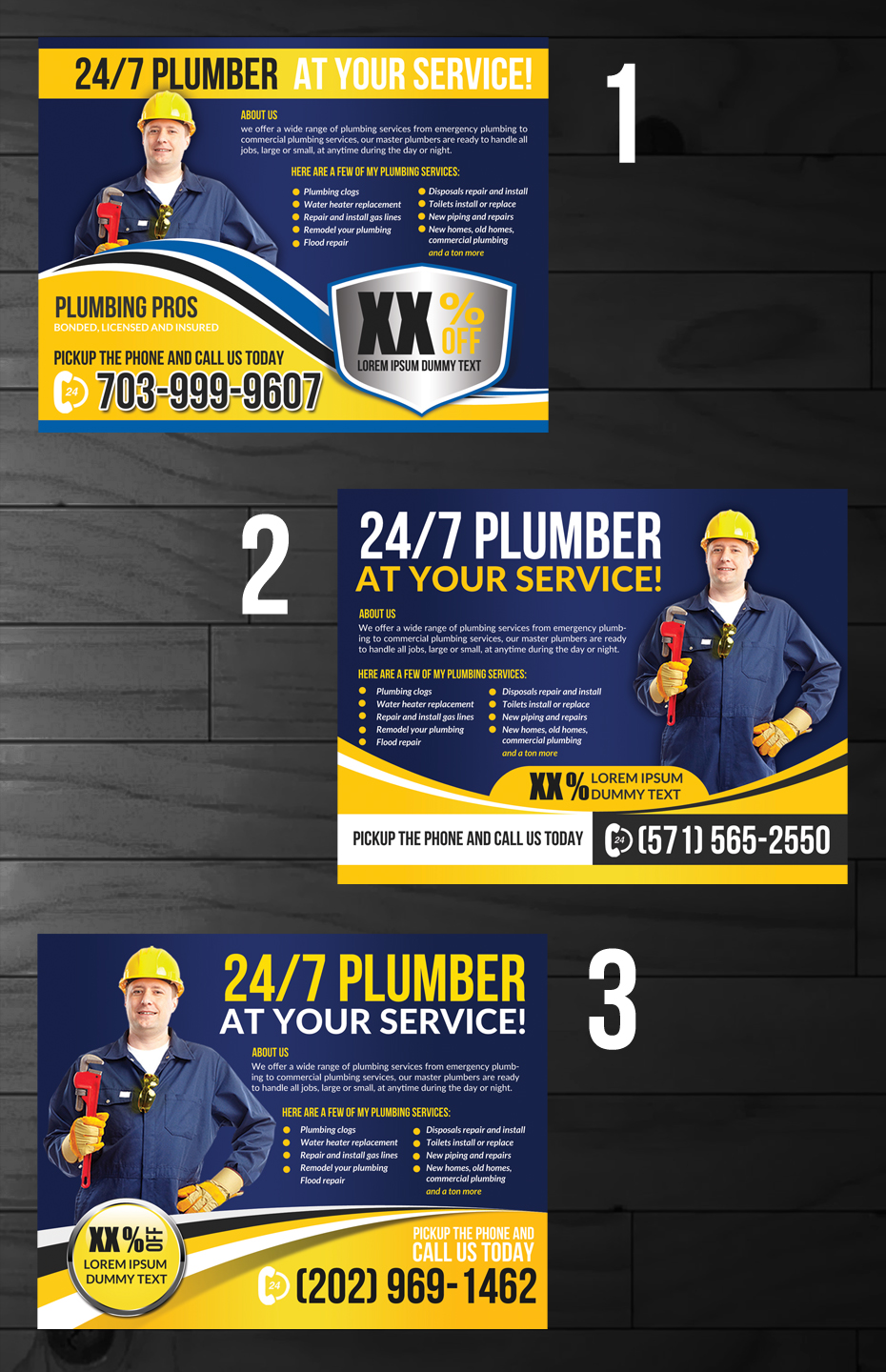 Flyer-Design von innovative earth für Plumbing Pros | Design #18639990
