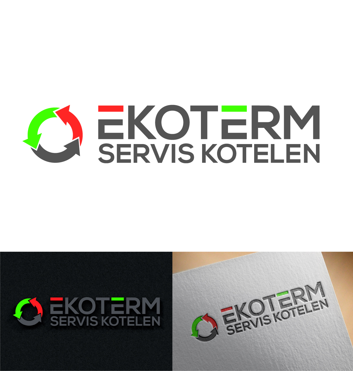 Logo Design by imyounuspathan 2 for EKOTERM - SERVIS spol. s r.o. | Design #18487184