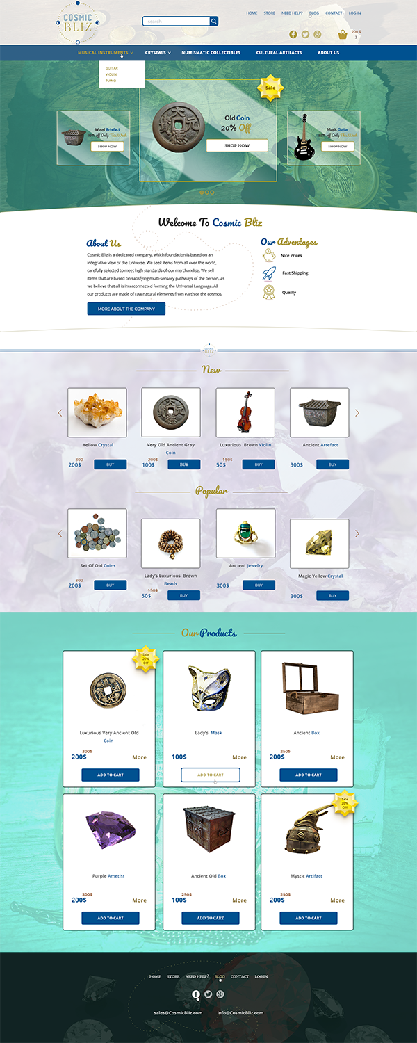 Diseño Web por medovaya_jane para este proyecto | Diseño #18557332