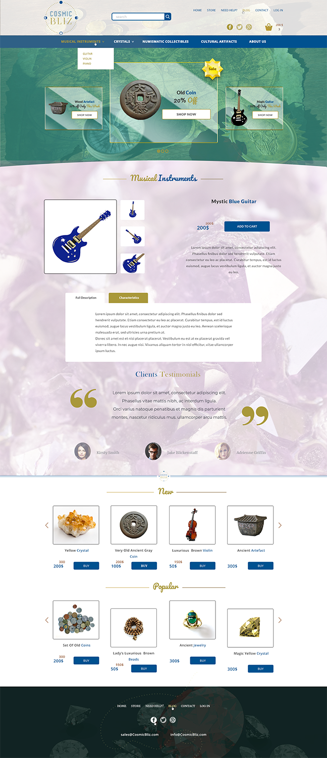 Web Design par medovaya_jane pour ce projet | Design #18557335