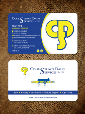 Cookstown Dairy Services | Visitenkarten-Design von Sandaruwan