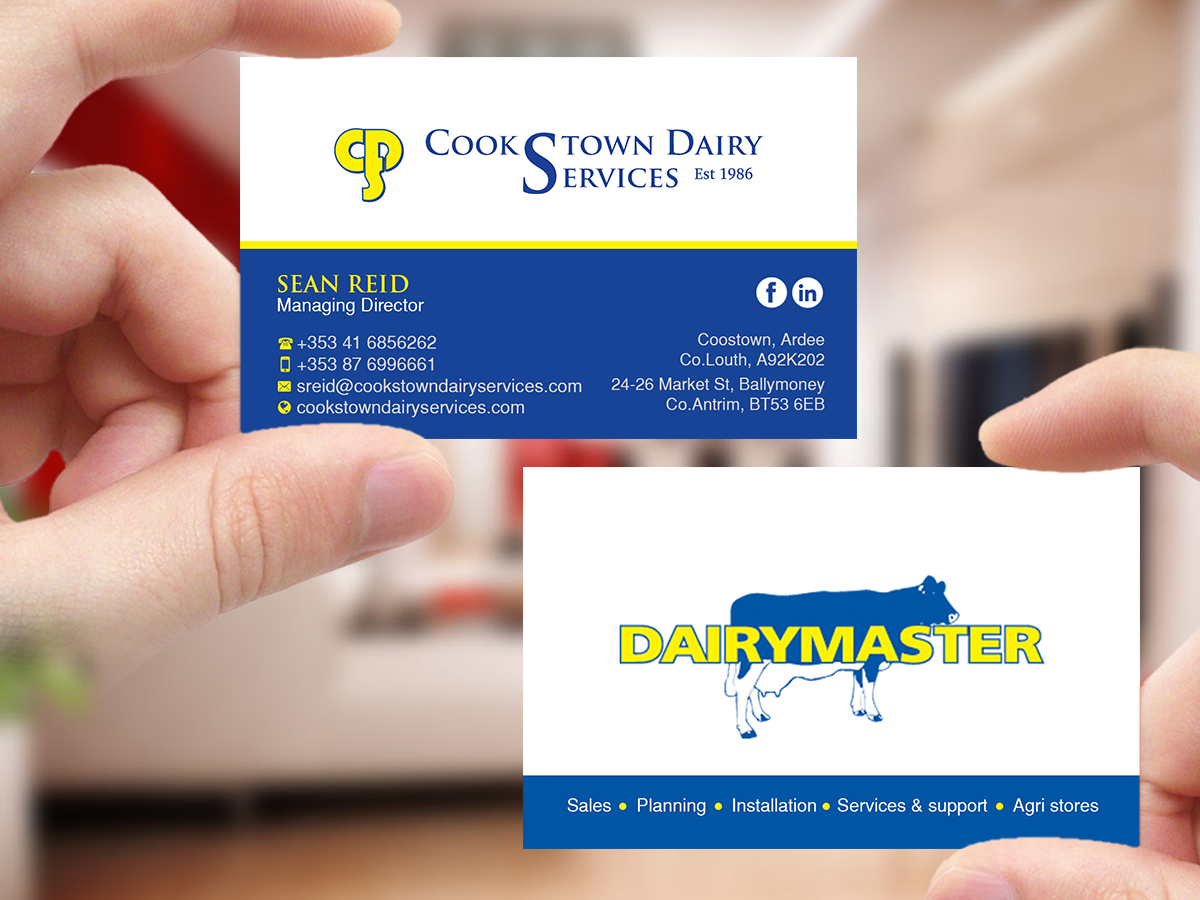 Business Card Design by Creations Box 2015 for Cookstown Dairy Services | Design #18488158