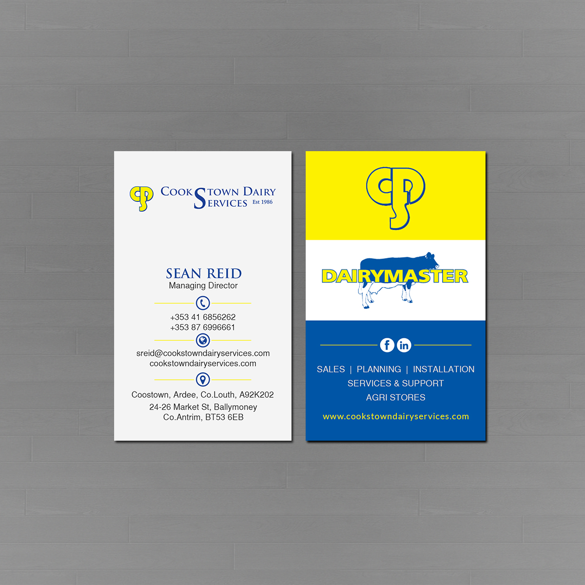 Business Card Design by Creations Box 2015 for Cookstown Dairy Services | Design #18488160