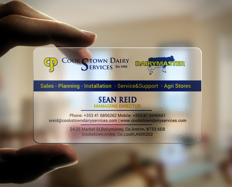 Visitenkarten-Design von chandrayaan.creative für Cookstown Dairy Services | Design #18489603