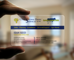 Visitenkarten-Design von chandrayaan.creative für Cookstown Dairy Services | Design: #18489610