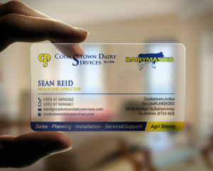 Visitenkarten-Design von chandrayaan.creative für Cookstown Dairy Services | Design: #18489611