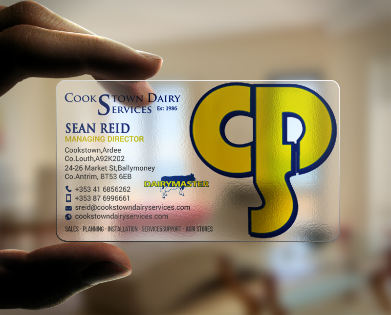 Business Card Design by chandrayaan.creative for Cookstown Dairy Services | Design #18490637