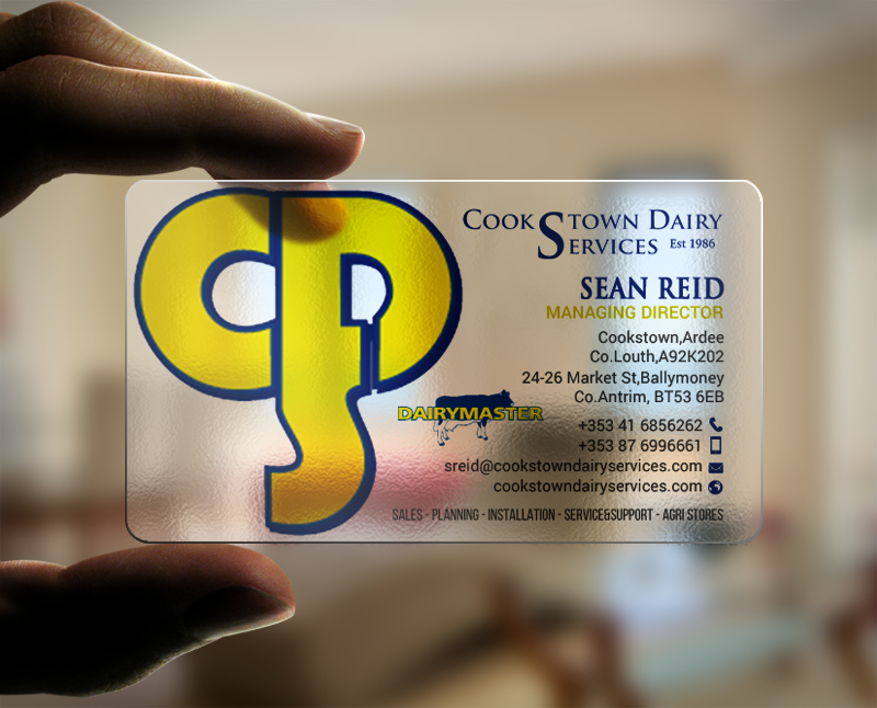 Visitenkarten-Design von chandrayaan.creative für Cookstown Dairy Services | Design #18490638