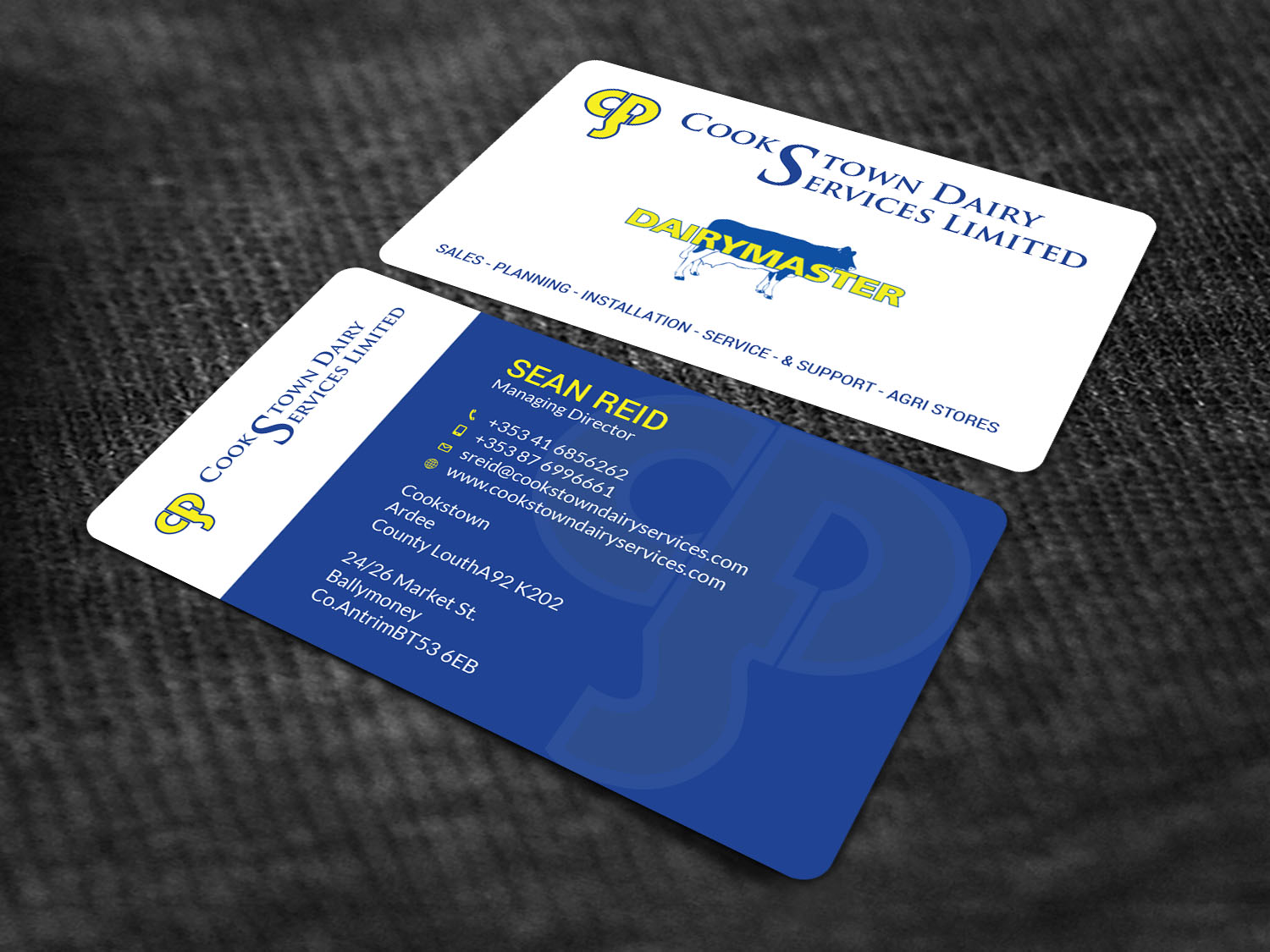 Design de Carte de Visite par Tripti Ranjan Gain pour Cookstown Dairy Services | Design #18479255
