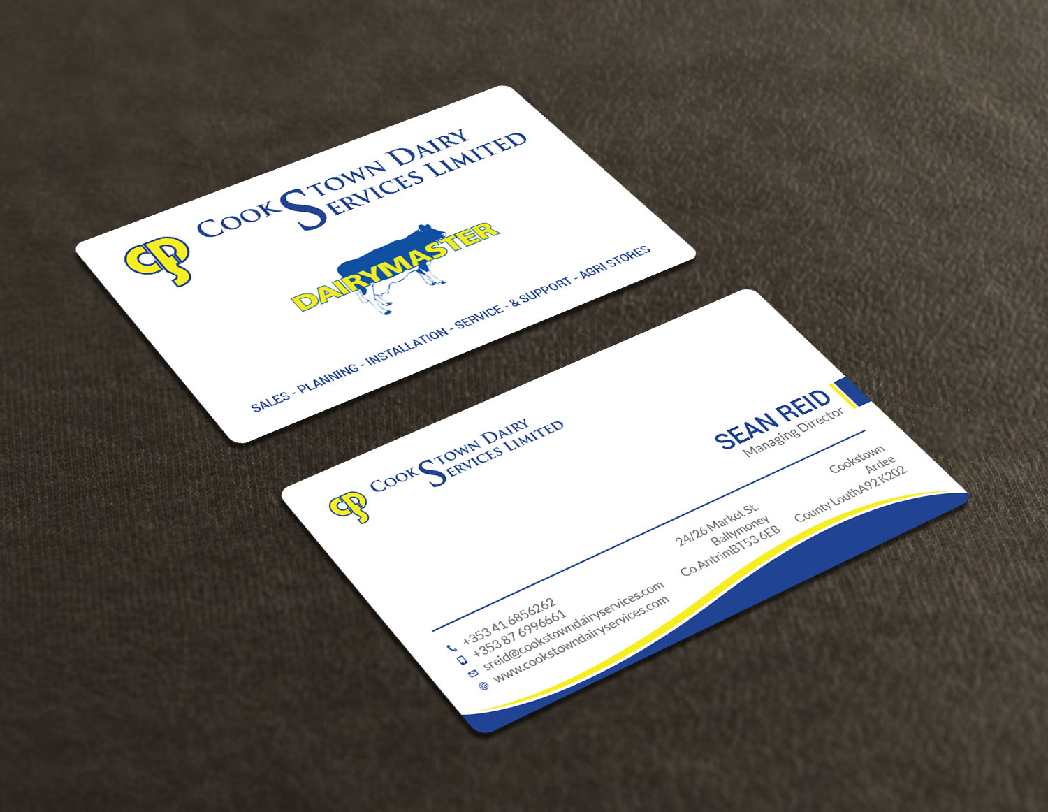 Visitenkarten-Design von Tripti Ranjan Gain für Cookstown Dairy Services | Design #18479259