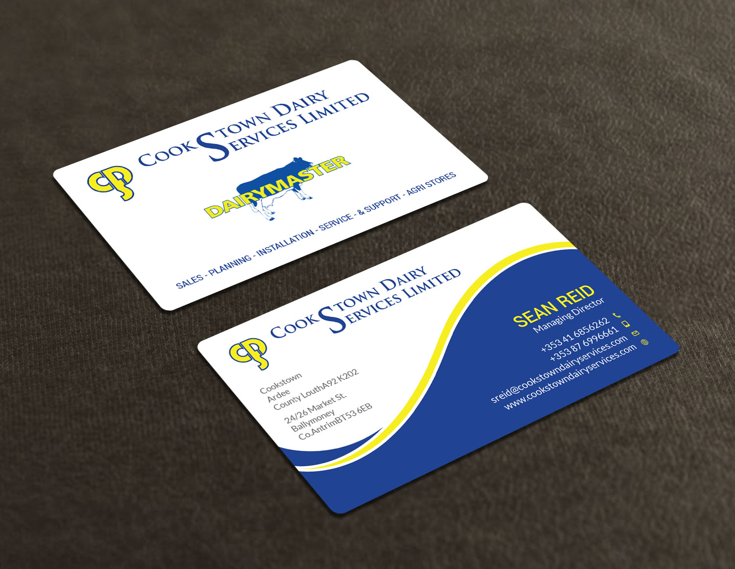 Design de Carte de Visite par Tripti Ranjan Gain pour Cookstown Dairy Services | Design #18479284