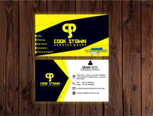Business Card Design by Ace Godwin for Cookstown Dairy Services | Design #18479558