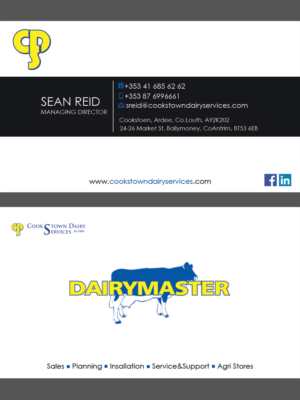 Visitenkarten-Design von Zeljko 4 für Cookstown Dairy Services | Design: #18493487