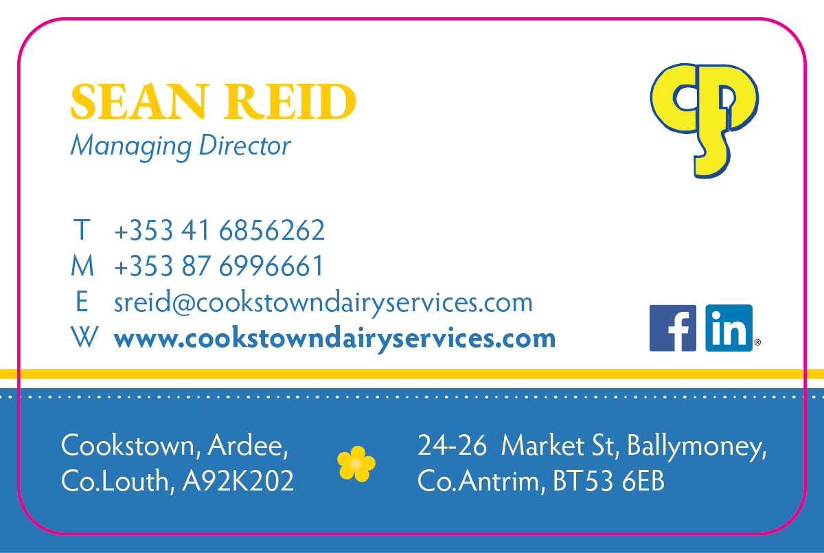 Visitenkarten-Design von EccentricFox für Cookstown Dairy Services | Design #18480367
