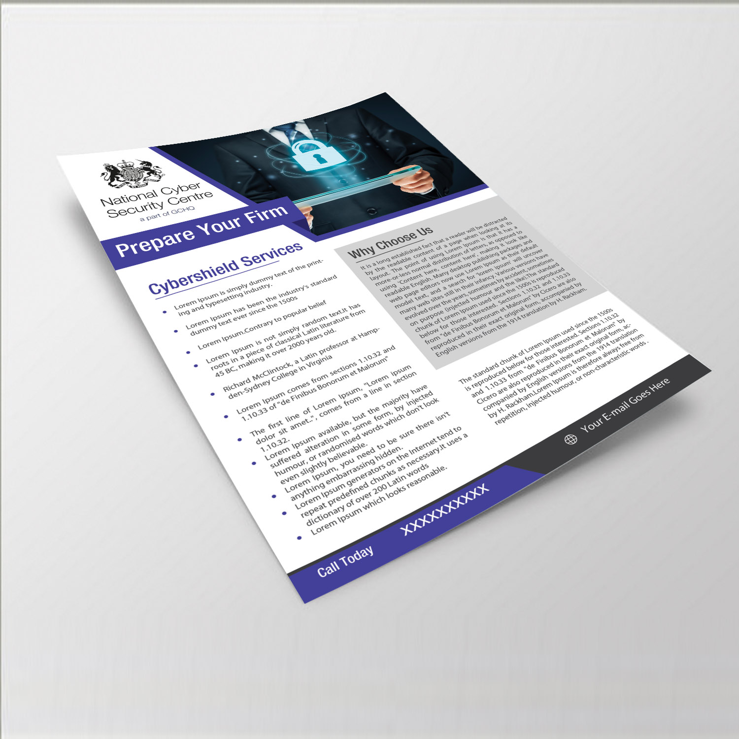 Flyer Design by debdesign for Cybershield | Design #18487671